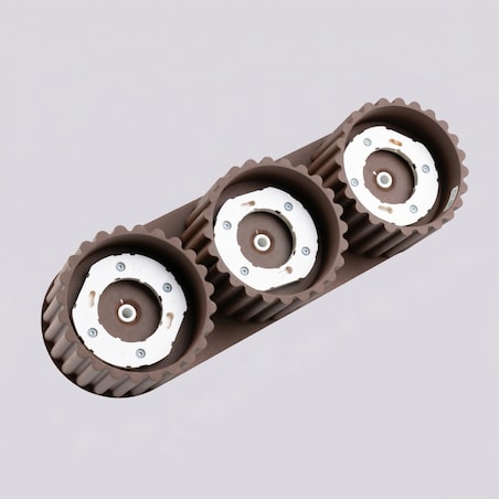 Plafon AURA 3 brązowy Gx53