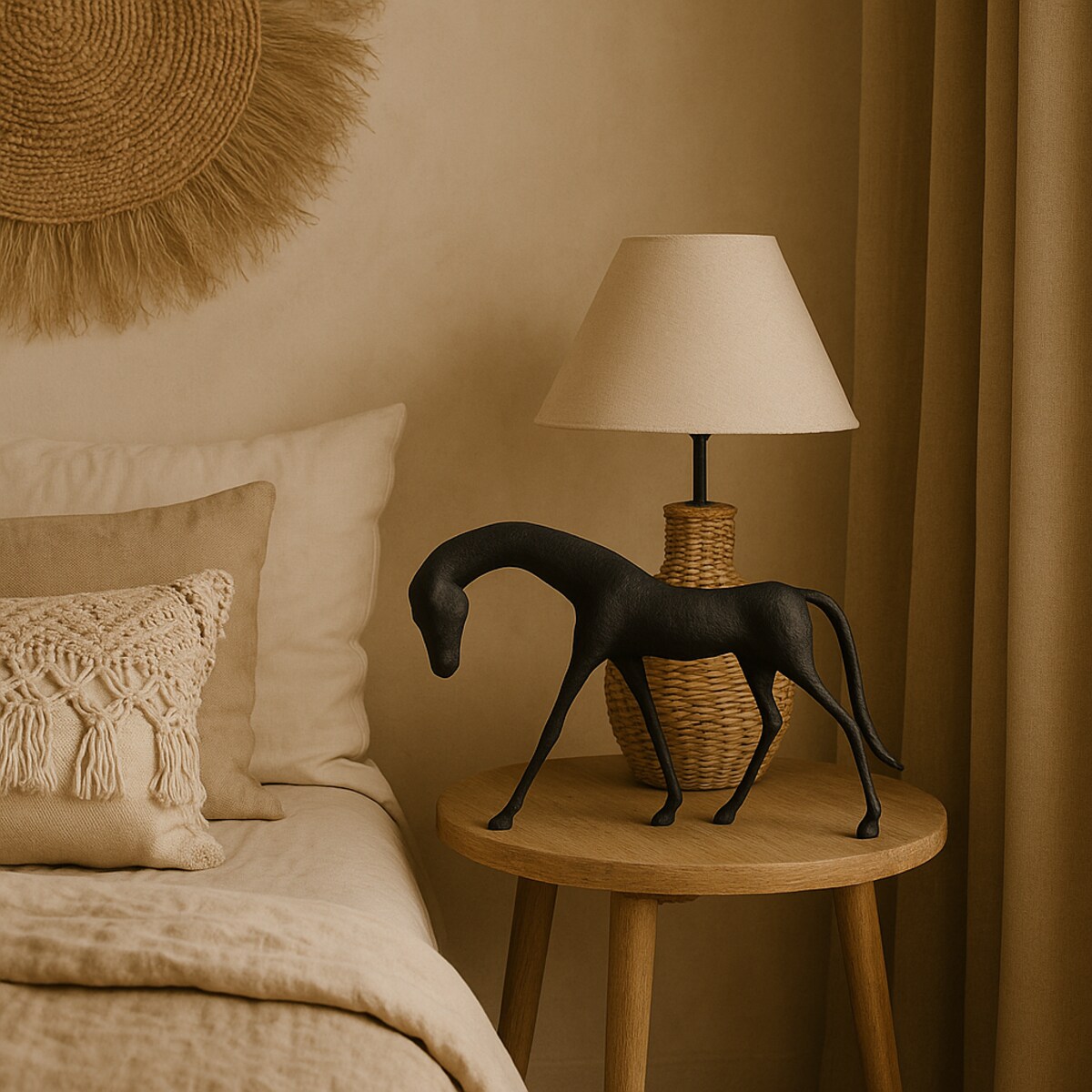 FIGURKA DEKORACYJNA COCO S CZARNY