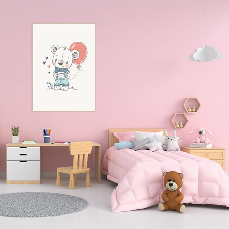 plakat misiu z balonem 50x70 cm