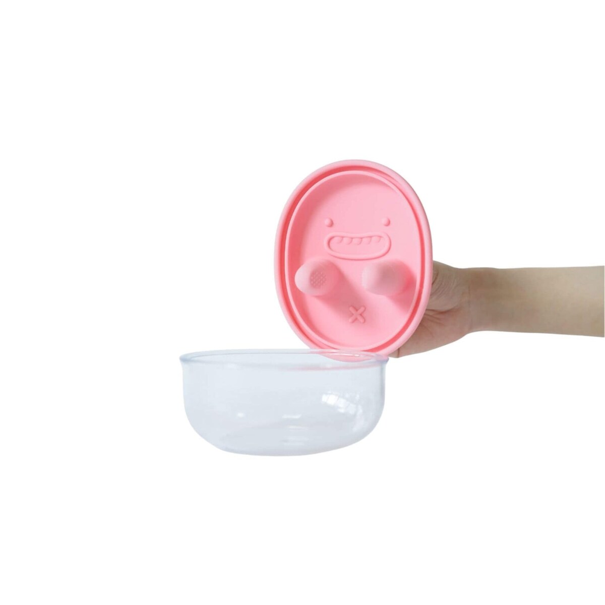 MONCHI FINGER SNACK BOWL innowacyjny pojemnik na przekąski, Peony Pink