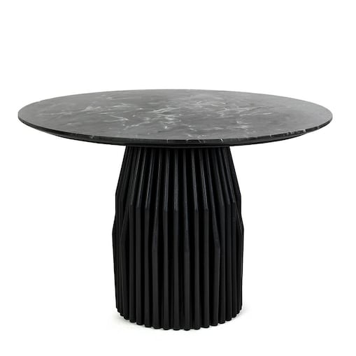 MaMaison stół jadalniany LEVANTE 120 czarny / marmur