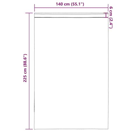 vidaXL Zasłony woalowe z kieszeniami na drążek 2 szt. czarne