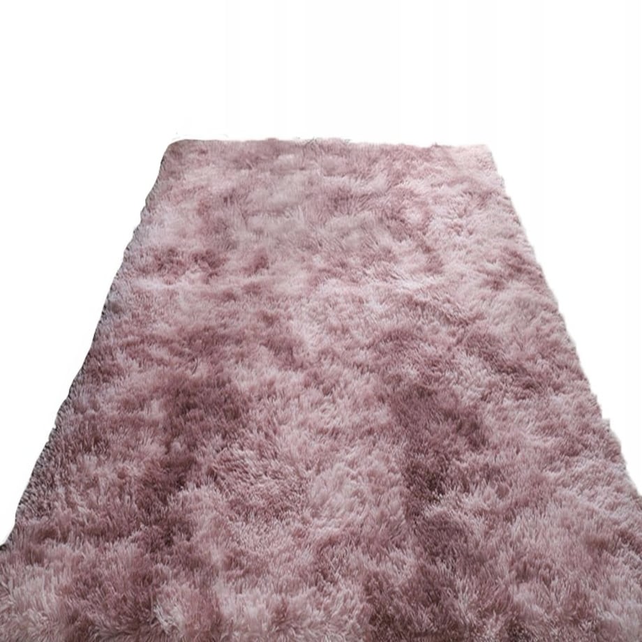 Dywan różowy pluszowy shaggy włochacz rabbit 220x160 cm mięciutki miły xxl