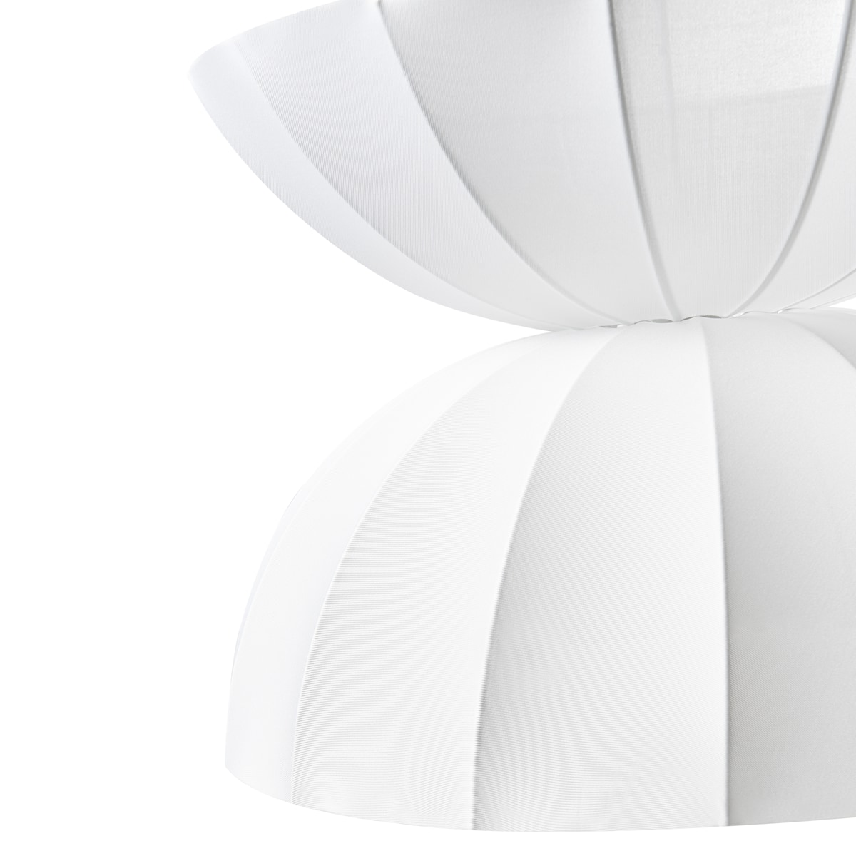 Lampa wisząca DEBONS Jedwab syntetyczny Biały