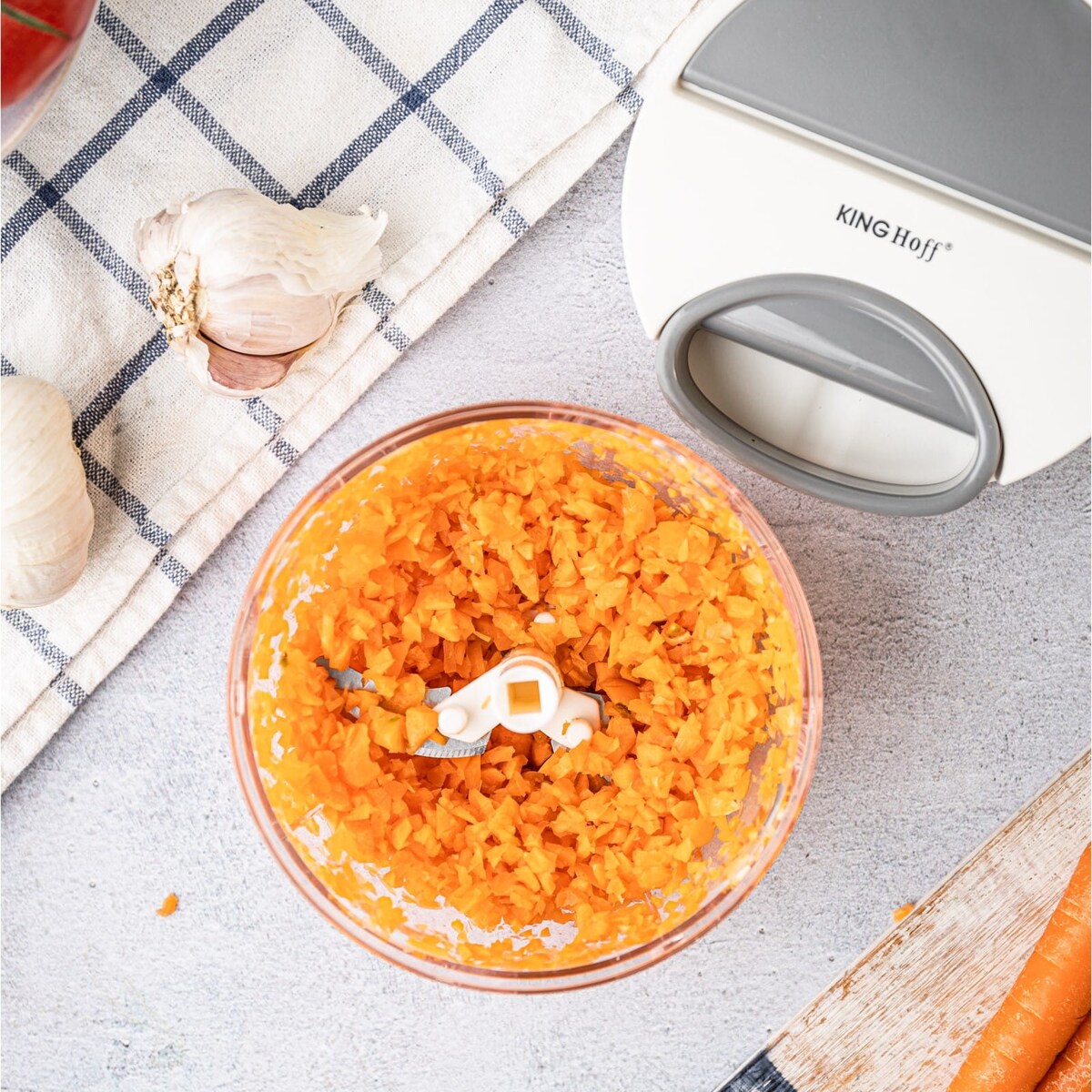 Rozdrabniacz siekacz kuchenny sznurkowy 400ml KINGHOFF