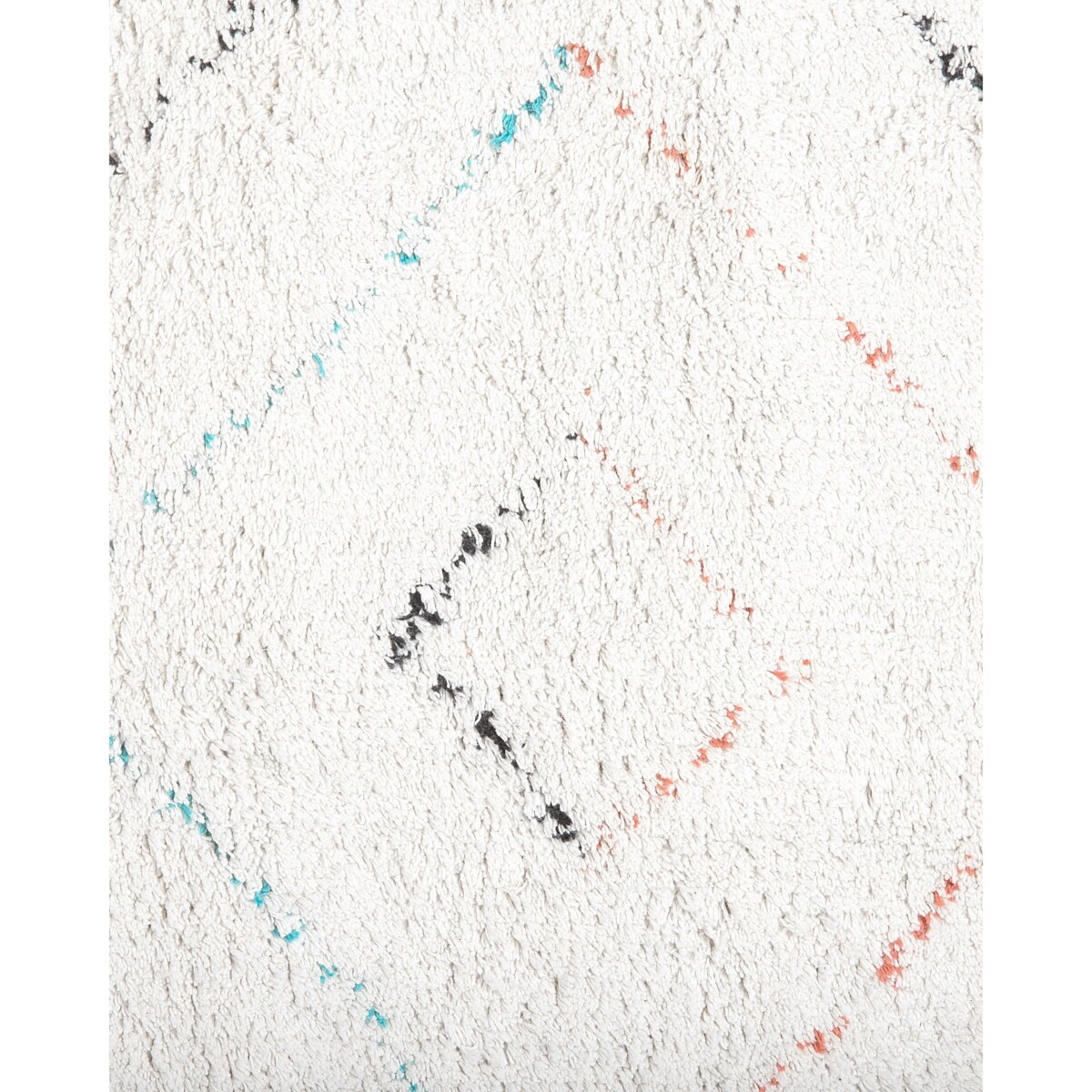 Dywan KARTAL Biały 80 x 150 cm Bawełna