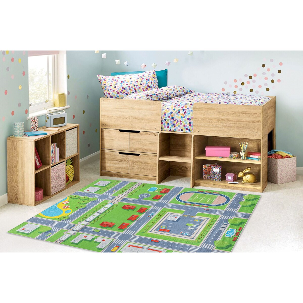 Dywan do prania BAMBINO 2624 Miasto, ulice, 160x220 cm