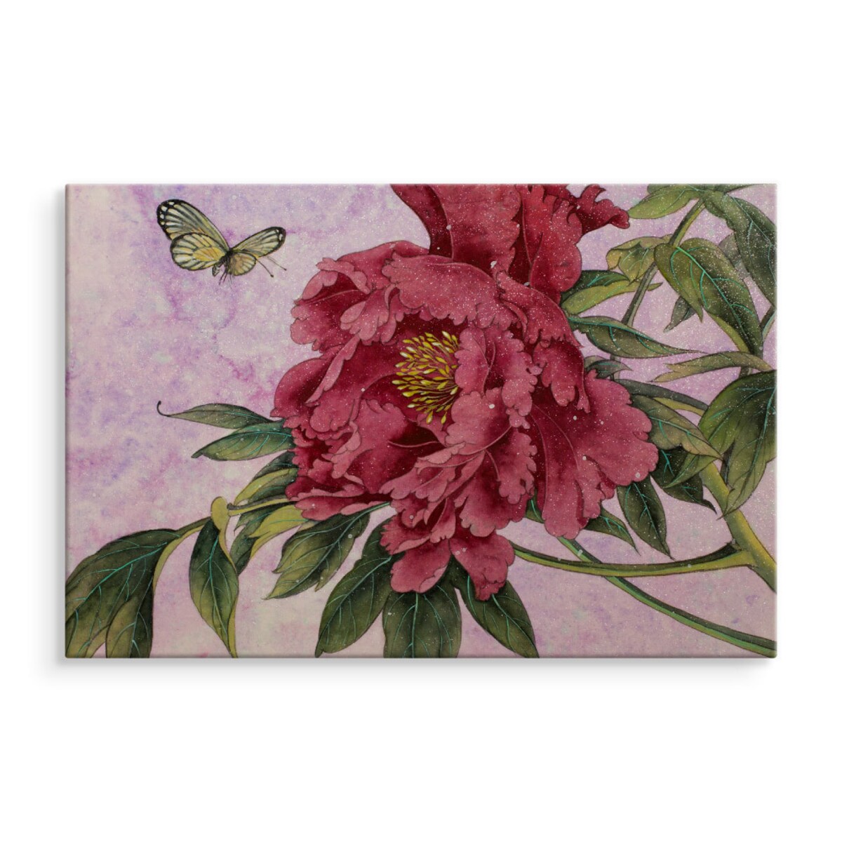 Obraz barwne peonie w stylu vintage 100x70cm