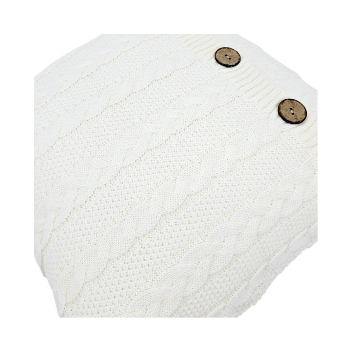 Poszewka dzianinowa bawełniana – VENEZIA ECRU