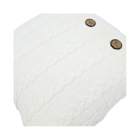 Poszewka dzianinowa bawełniana – VENEZIA ECRU
