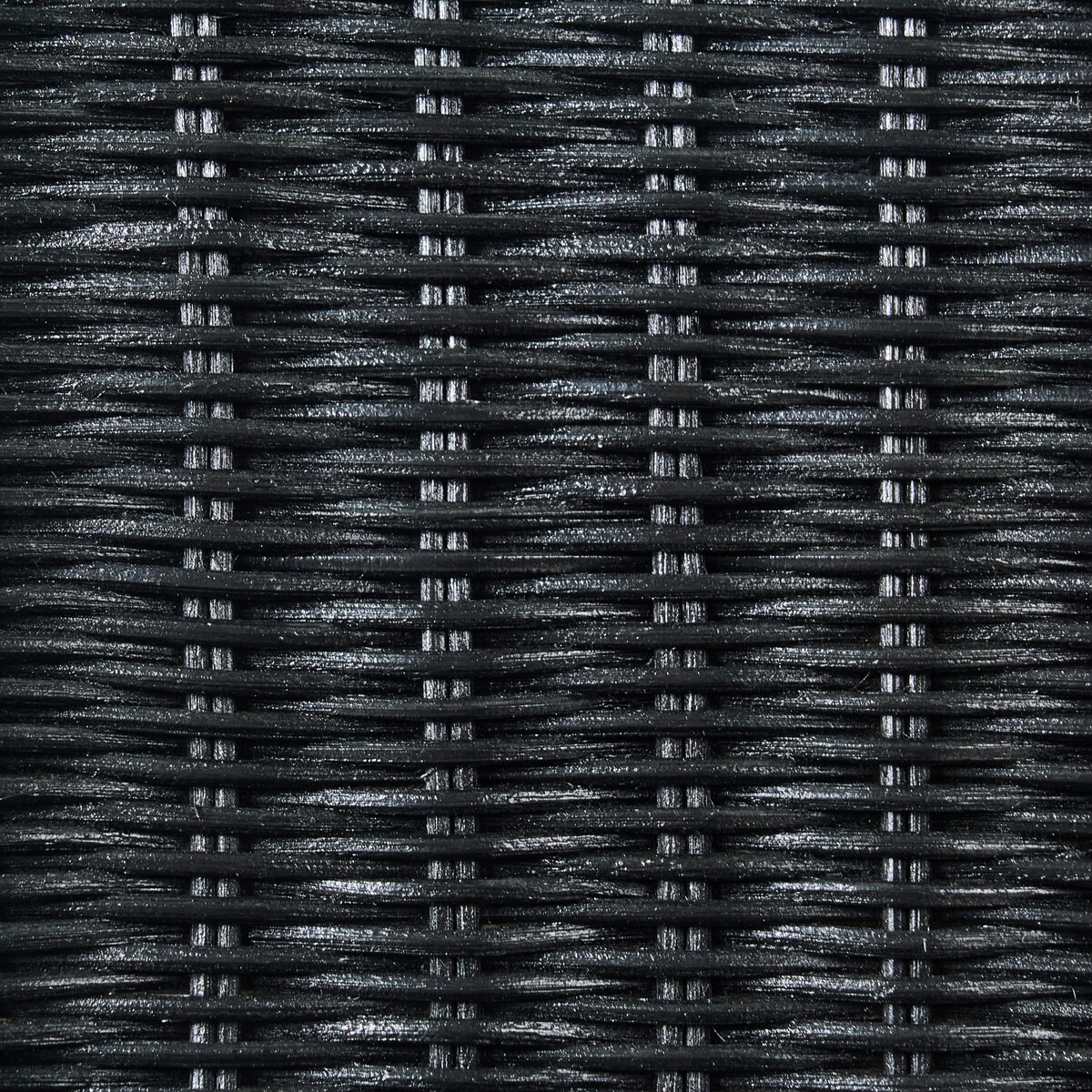 Zestaw 2 krzeseł do jadalni ANDES Rattan Czarny