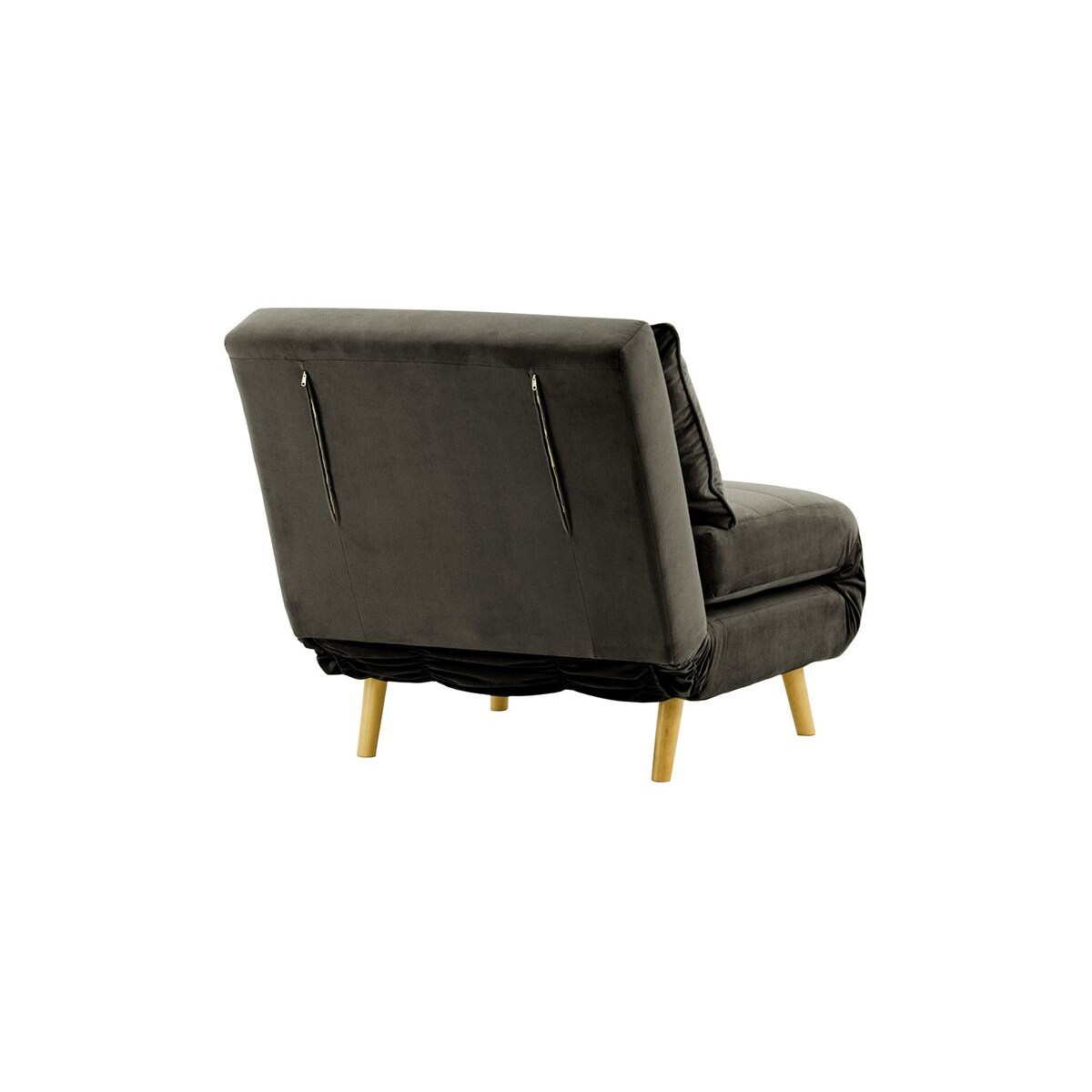 Fotel rozkładany Flic 77 cm-Velluto 19-like oak