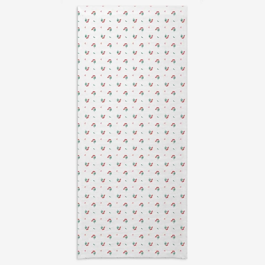 Obrus świąteczny - jarzębinowe gałązki - 140x320