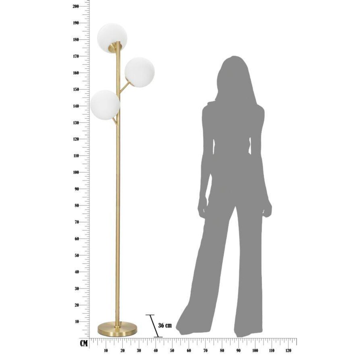 Lampa podłogowa GLAMY, 190 cm