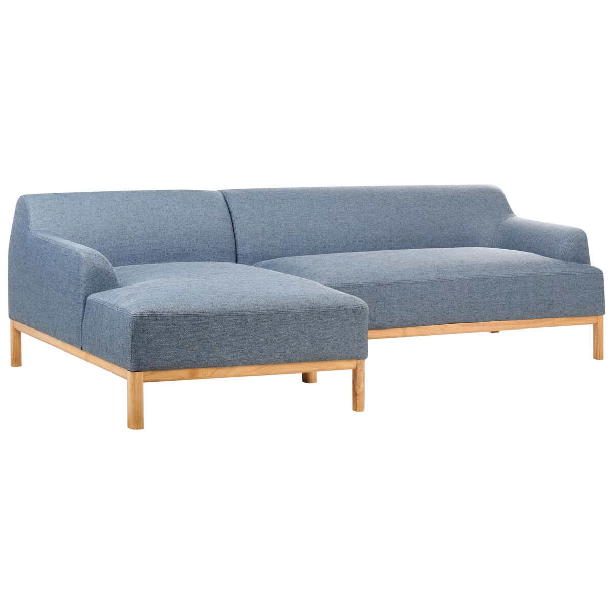 Sofa narożna prawostronna SOSJO Niebieski Tkanina Prawostronny