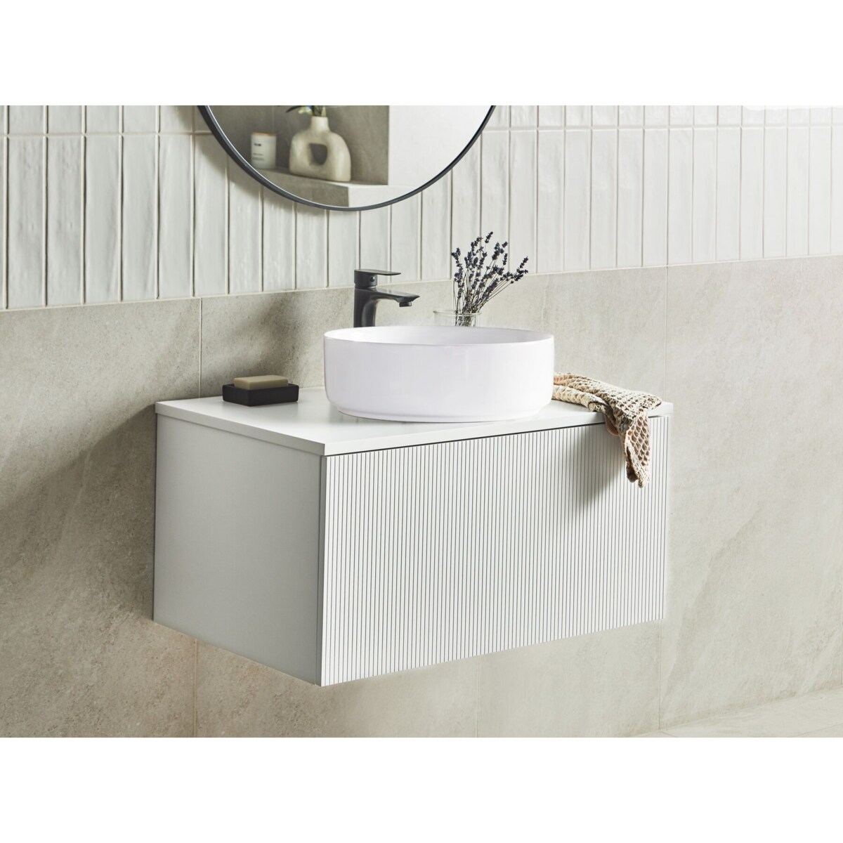 Szafka łazienkowa wisząca 80 x 52 cm biała ALZIRA