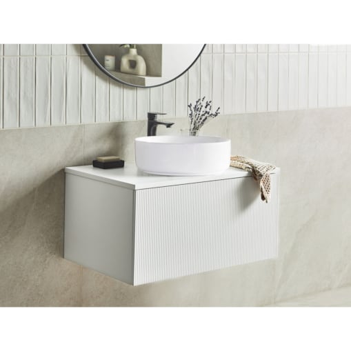 Szafka łazienkowa wisząca 80 x 52 cm biała ALZIRA