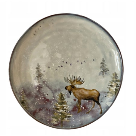 TALERZ ELK łoś deserowy KAMIONKA śr. 20cm