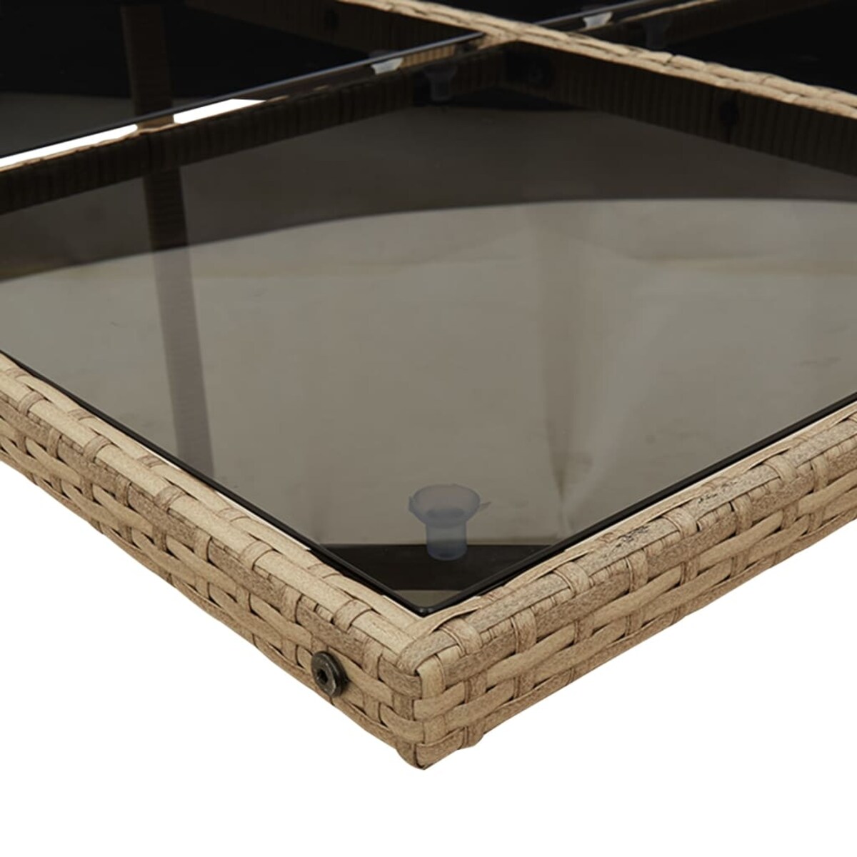 vidaXL 15-cz. zestaw mebli ogrodowych z poduszkami, mieszany beż