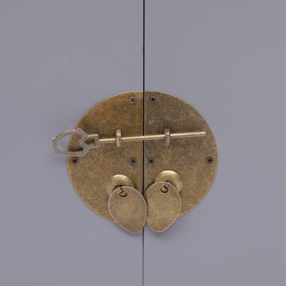 vidaXL Szafka nocna, szara, 38 x 28 x 52 cm, drewno paulownia