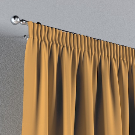 Zasłona na taśmie marszczącej 1 szt. 130x245 miodowy żółty