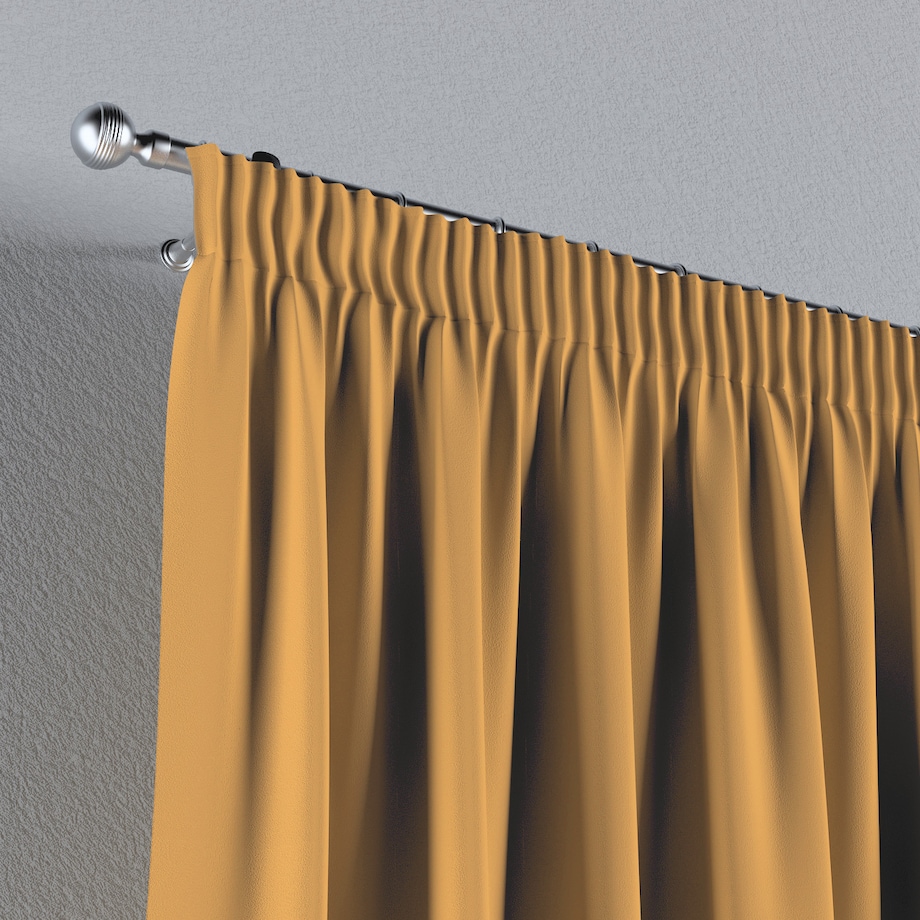 Zasłona na taśmie marszczącej 1 szt. 130x245 miodowy żółty