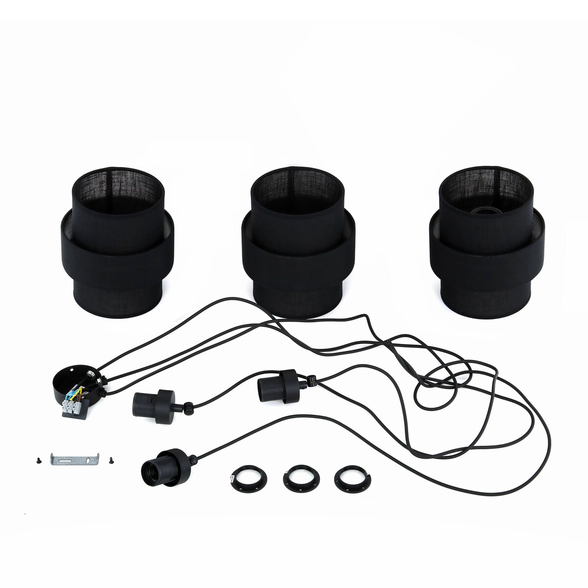 Lampa wisząca TK Lighting Calisto Black 5976 czarna 3xE27 regulowana wysokość