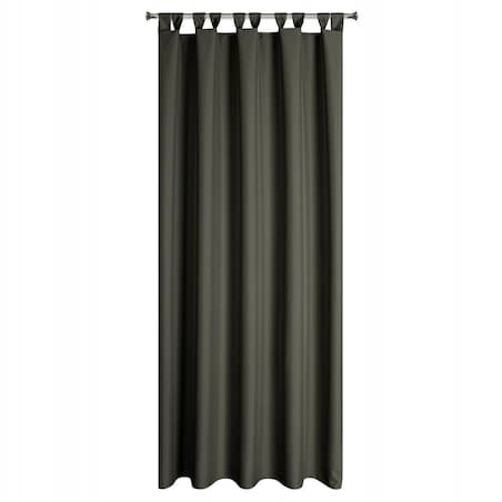 Zasłona Ogrodowa Tarasowa Wodoodporna 155 x 260 cm Grafitowa na Szelkach Rzep