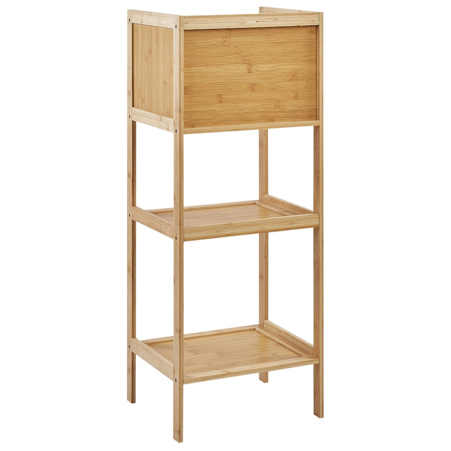 Bambusowy regał łazienkowy jasne drewno BECKLEY