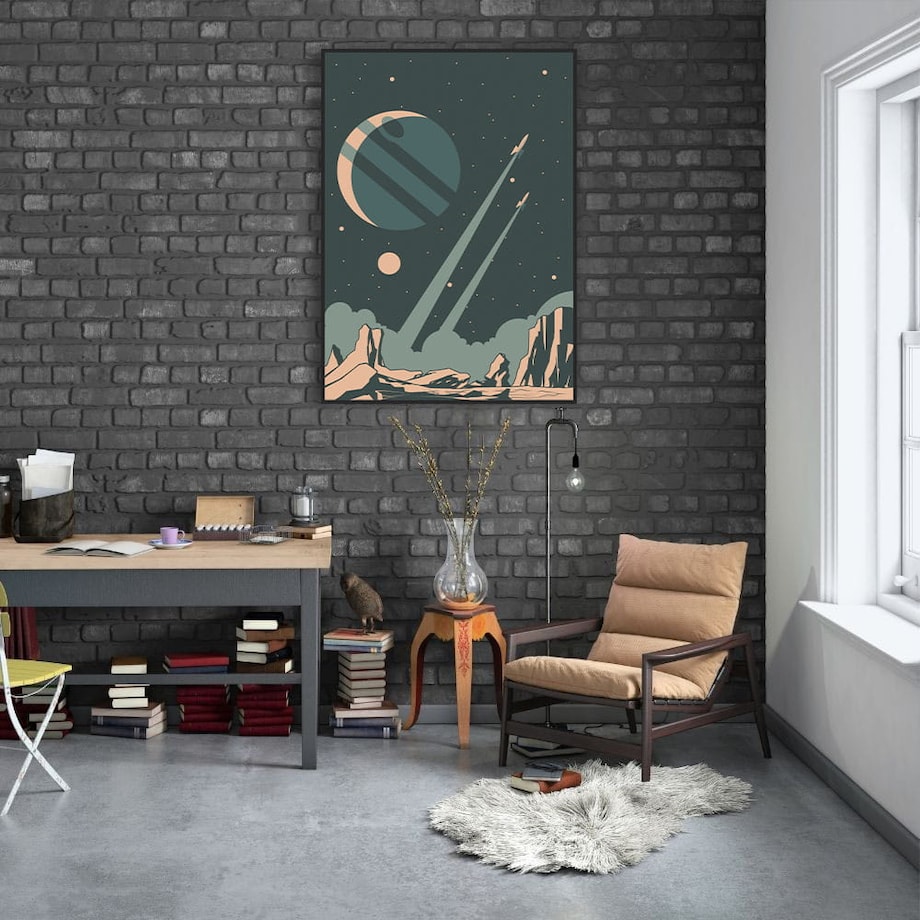 plakat space mission 2 30x40 cm