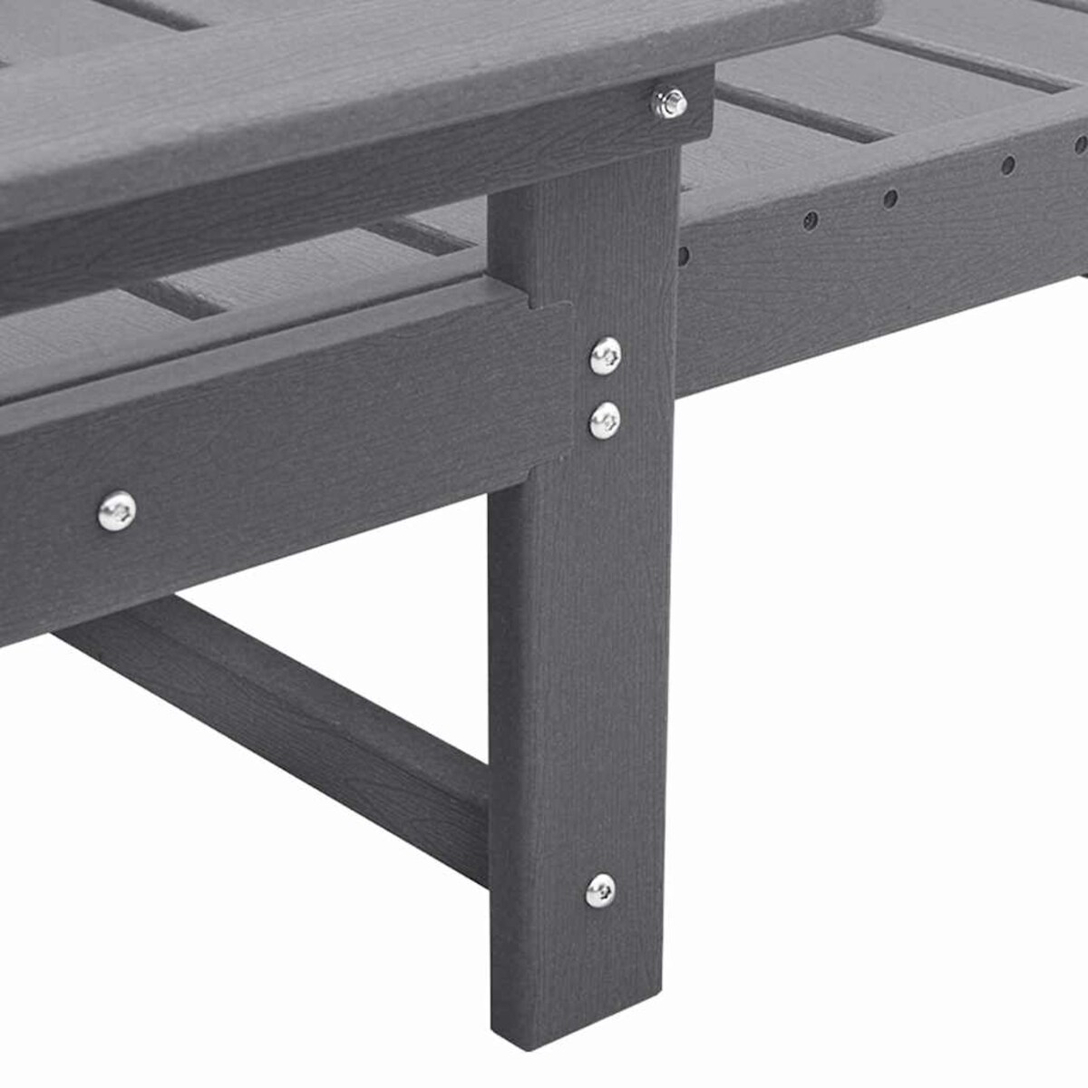 vidaXL Meble wypoczynkowe do ogrodu 2 pcs Jasnoszary 53 x 195.5 x 30cm