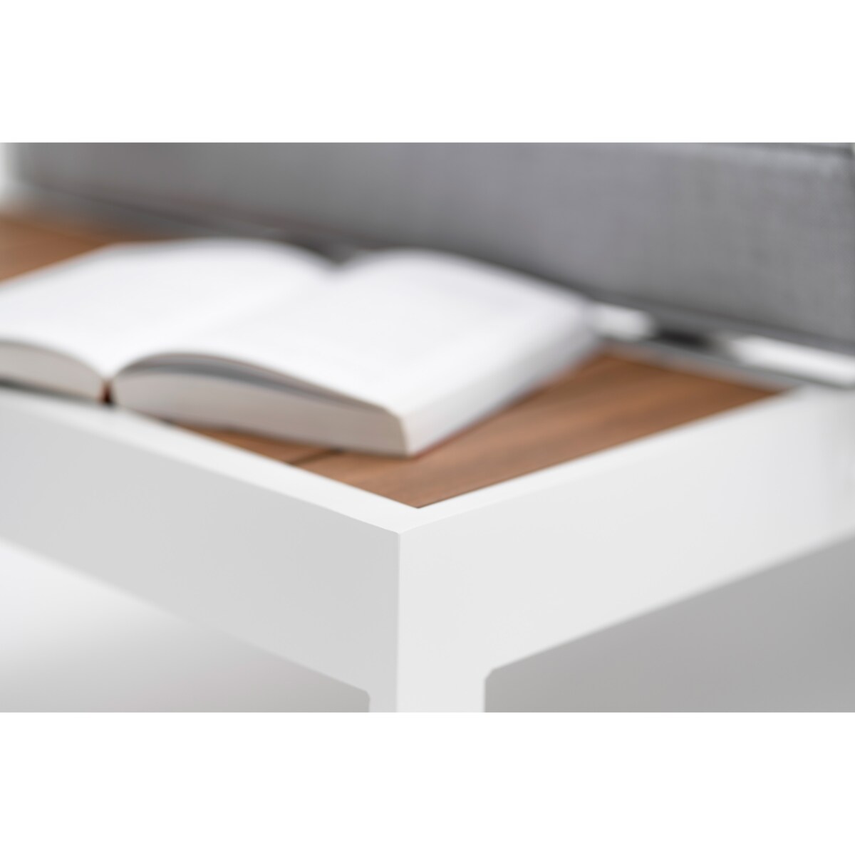 MEBLE OGRODOWE ALUMINIOWE NAROŻNIK NICEA BIAŁO SZARA LEWA