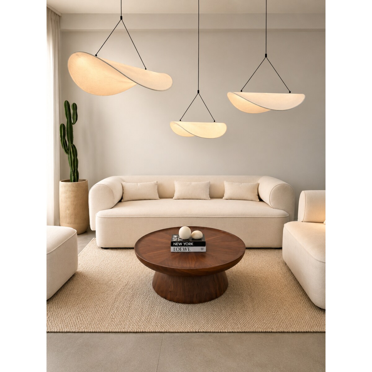 Lampa wisząca Hikari L biała Monnarita