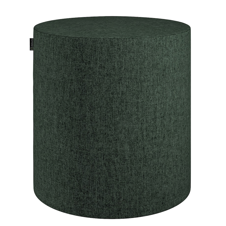 Puf Barrel, leśna zieleń szenil, ø40, wys. 40 cm, City