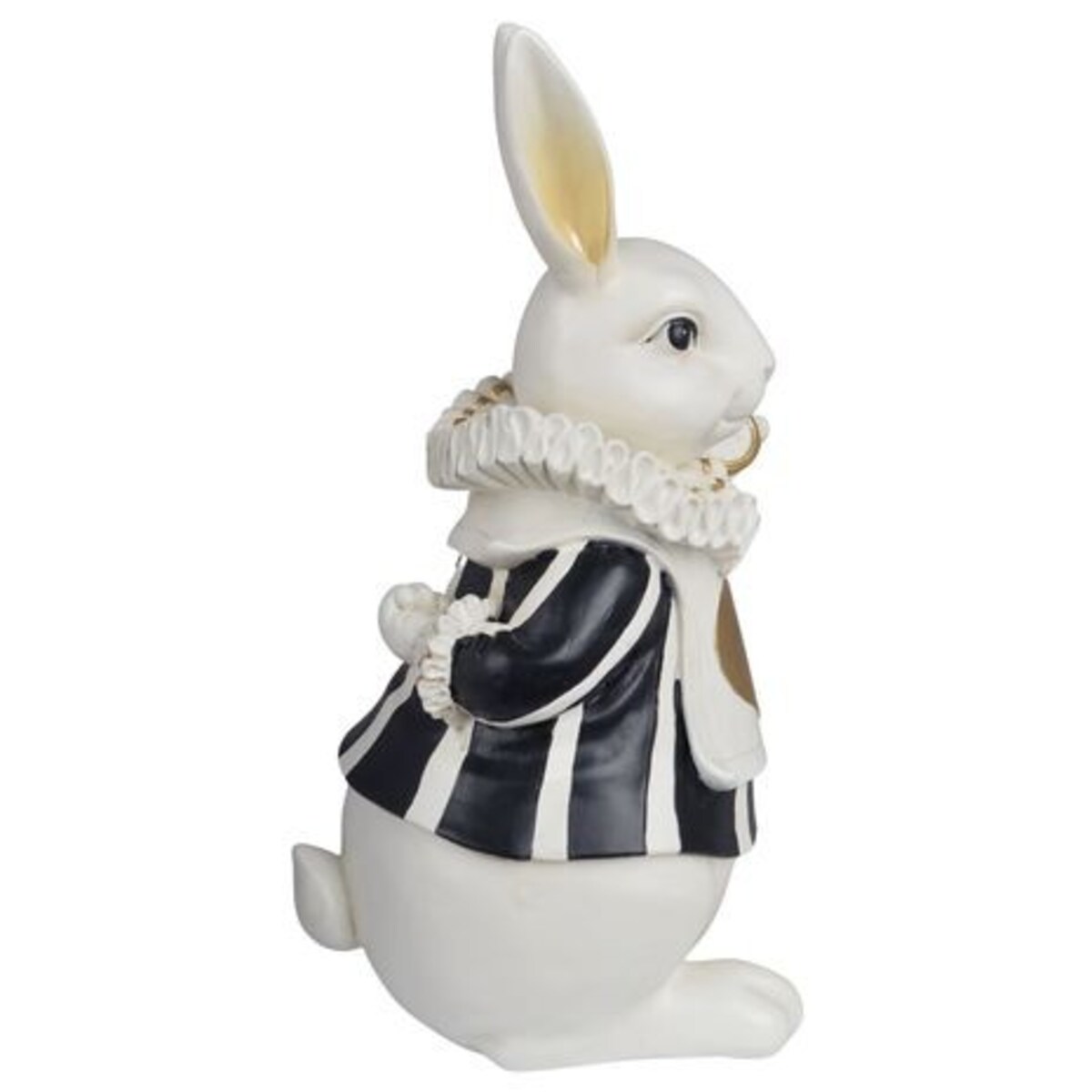 Dekoracja - królik ze złotym sercem i zegarkiem 33x17,5x14,5 cm RUFO - IV