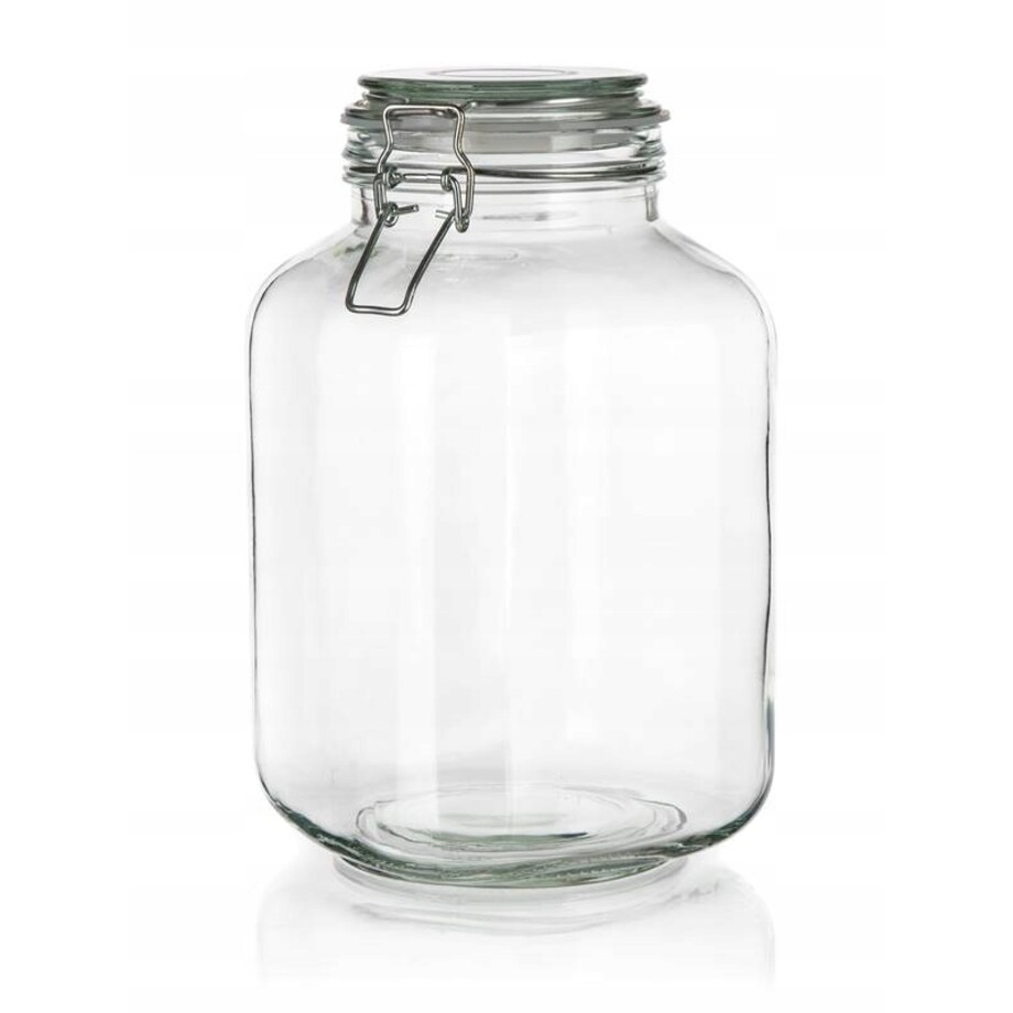 SŁOIK SZKLANY z klipsem hermetyczny na przetwory ogórki papryka jedzenie 3L