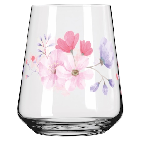 Ritzenhoff Szklanka kryształowa Sommersonett kwiaty 510 ml ilustrator T. Kuhlmann
