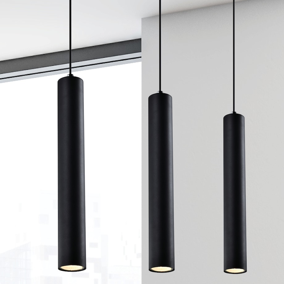 LAMPA wisząca TUBO 31-78551 Candellux okrągła OPRAWA tuba ZWIS metalowy czarny