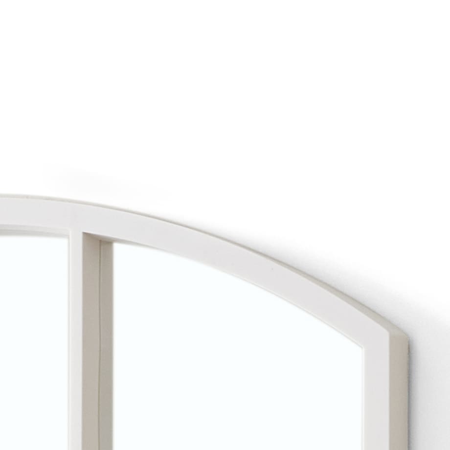 Lustro w okiennej ramie z łukiem, 76 × 52 cm