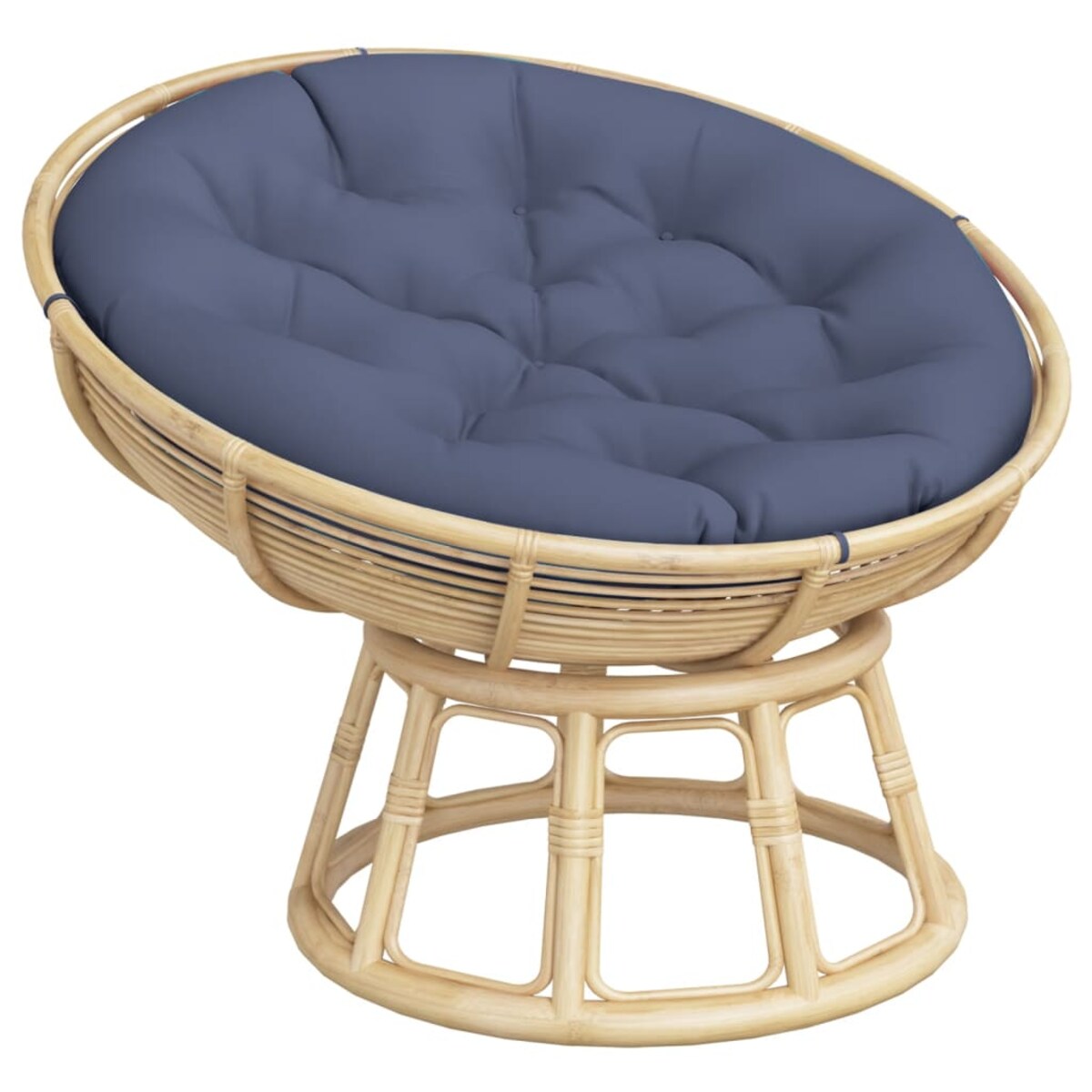 vidaXL Okrągła poduszka, granatowa, Ø 100x11 cm, tkanina Oxford