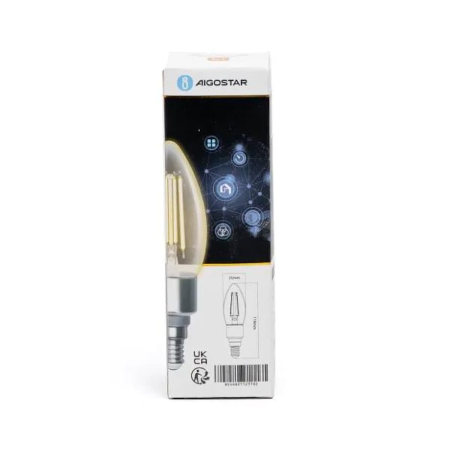 inteligentna żarówka wb c35 e14 wi-fi (przezroczysta)