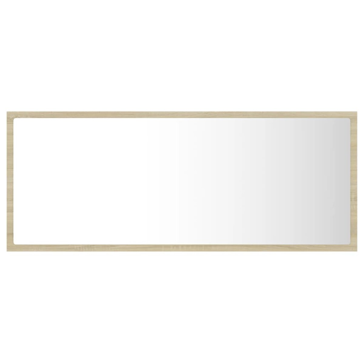 vidaXL Lustro łazienkowe LED, kolor dąb sonoma, 100x8,5x37 cm, akryl