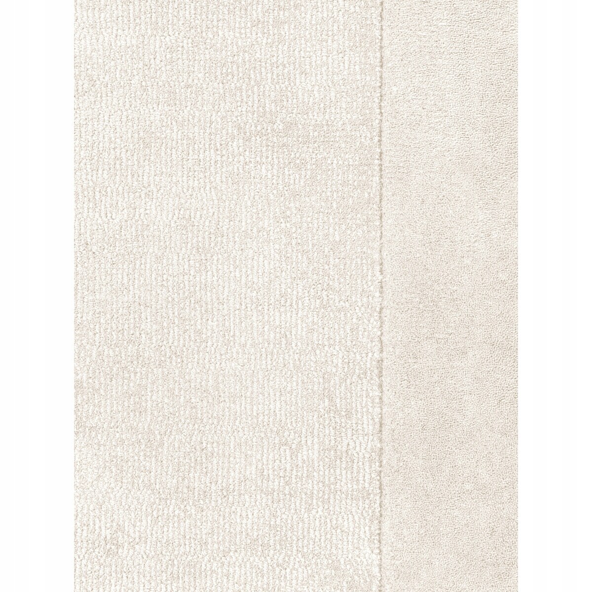 Dywan wełniany 160x230cm, ręcznie tkany kremowy z miekkim włosiem
