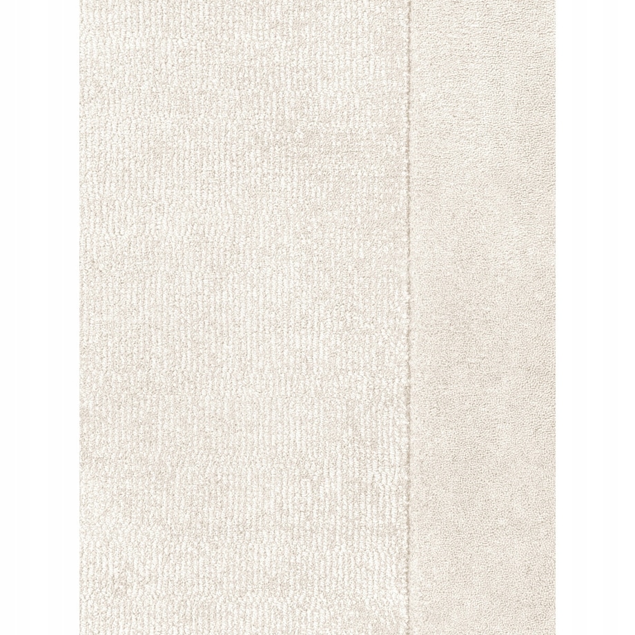 Dywan wełniany 160x230cm, ręcznie tkany kremowy z miekkim włosiem