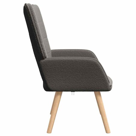 vidaXL Fotel relaksacyjny ciemno szary 62 x 67 x 95.5 cm tkanina