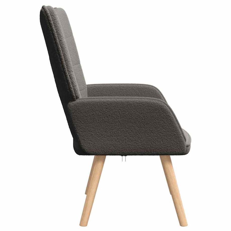 vidaXL Fotel relaksacyjny ciemno szary 62 x 67 x 95.5 cm tkanina