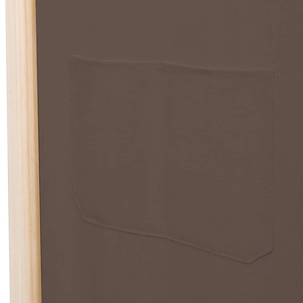 vidaXL Parawan 5-panelowy, brązowy, 200 x 170 x 4 cm, tkanina