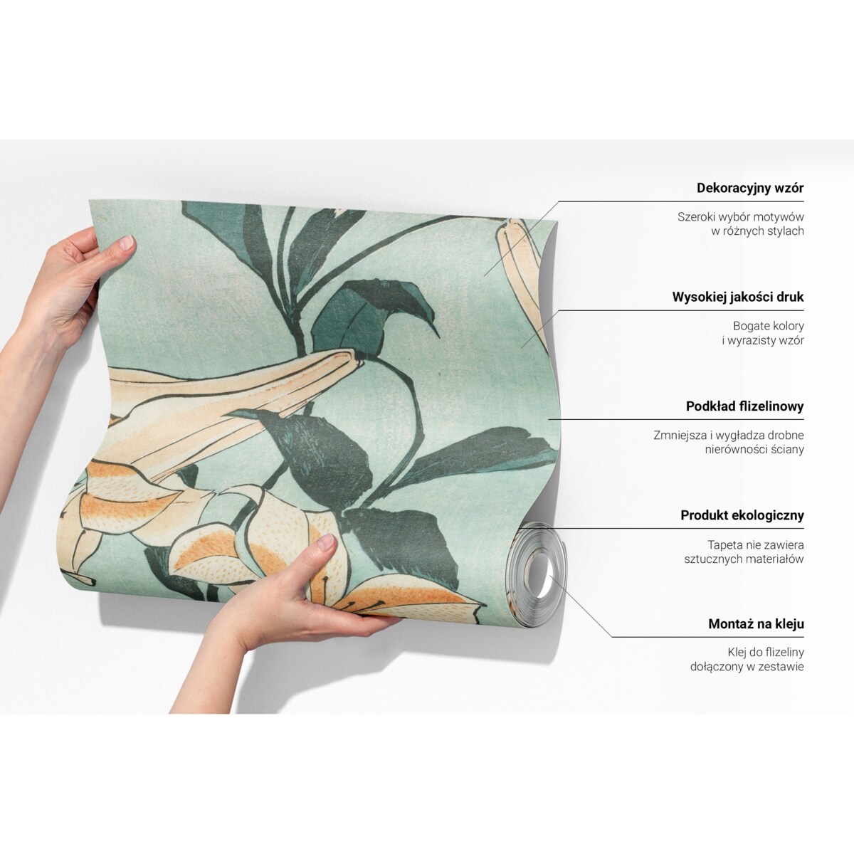 Fototapeta flizelinowa 208x146 cm - Geometryczne sploty, tapeta ścienna biała