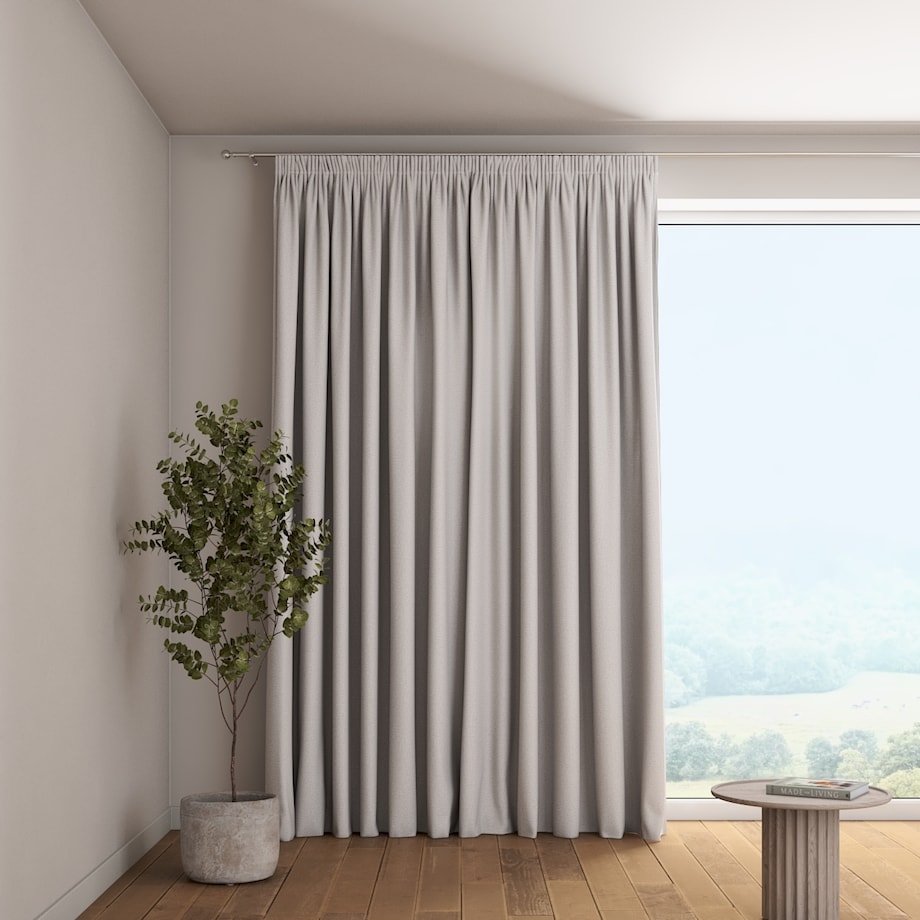 Zasłona na taśmie marszczącej 1 szt. 130x245 jasny szary