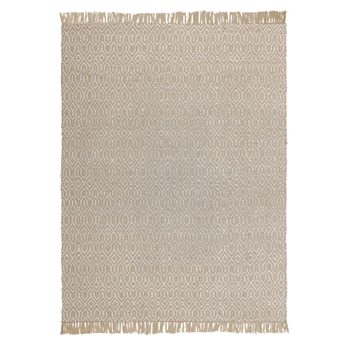 Dywan z juty 140 x 200 cm beżowy POZANTI